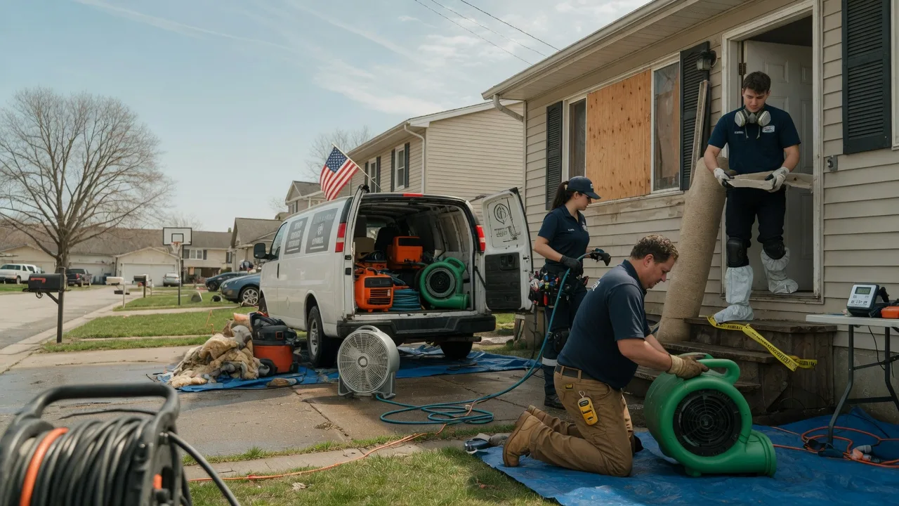 Water Damage Restoration in Bellefontaine, OH near me